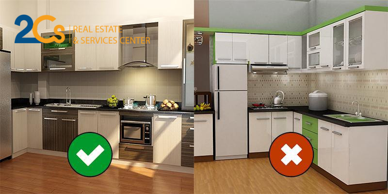 Những điều cần biết và cần tránh trong phong thủy nhà ở 6 Bếp nấu không đặt cạnh tủ lạnh, vòi nước.