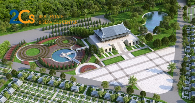 Bất động sản Hoa viên nghĩa trang: Sức hút từ mô hình BĐS kiểu mới 4 Các công trình tâm linh trong hoa viên được sắp xếp dựa theo các nguyên tắc phong thủy. (Trong ảnh: Hoa viên nghĩa trang Sala Garden, Đồng Nai. Nguồn: cafef.vn)
