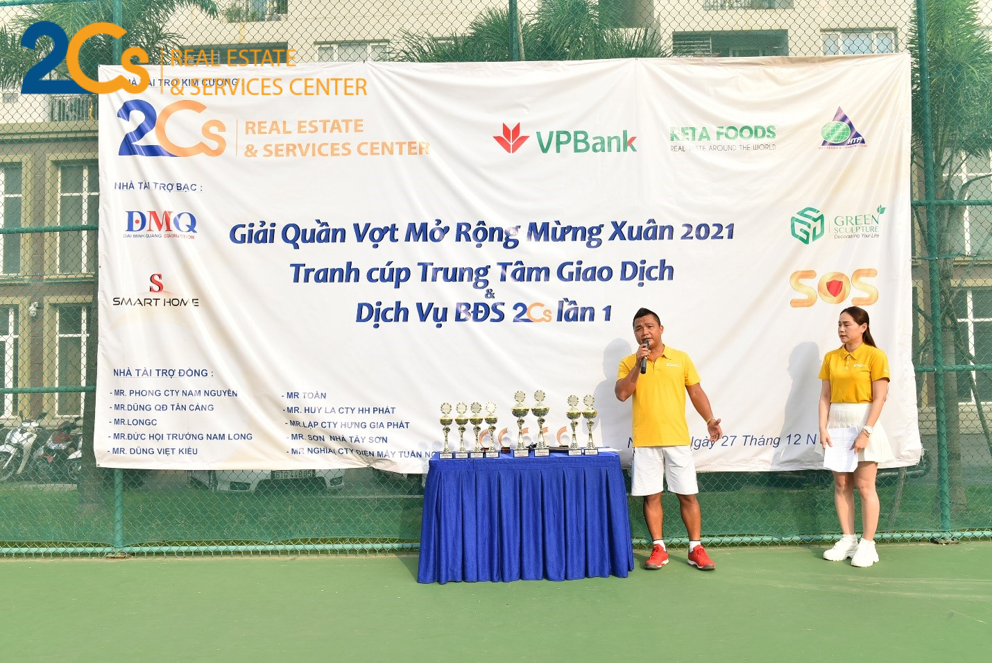 GIẢI QUẦN VỢT MỞ RỘNG CUP 2CS LẦN 1 3 phat bieu cua Nguyen Cong Thanh