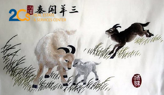 Cách treo và ý nghĩa 9 loại tranh phong thủy thường gặp 7 Tam dương khai thái - ước mong đầu năm mọi việc được hanh thông, thuận lợi