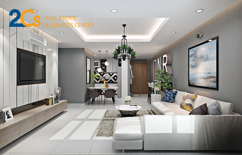 Trang trí phòng khách chuẩn phong thủy đón năm Tân Sửu tài lộc thịnh vượng, gia đạo ấm êm 3 Gia chu nen chu y bai tri ghe sofa va ghe banh khong doi dien truc tiep voi cua