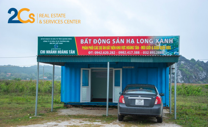 Cò tung tin, thổi giá đất quanh siêu dự án 10 tỷ USD 5 Sàn giao dịch bất động sản chỉ là một nhà container được đặt giữa cánh đồng để tiếp khách đến xem
