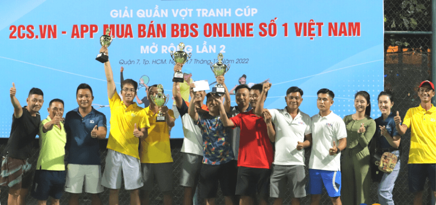 GIẢI QUẦN VỢT TRANH CÚP 𝟐𝐂𝐒.𝐕𝐍 - APP MUA BÁN BĐS ONLINE SỐ 1 VIỆT NAM- MỞ RỘNG LẦN 2 - 2022